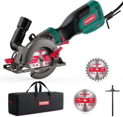 Handcirkelzaag - Mini zaag - Precisie zagen - Verstelbare hoek - 48 mm diepte - Groen