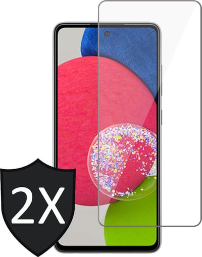 Screenprotector geschikt voor Samsung Galaxy A52s - Gehard Glas Beschermglas Tempered Glass Screen Protector - 2 Stuks