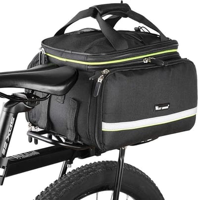 Waterdichte fietstas voor achterbagagedrager met schouderriem, 25 liter inhoud