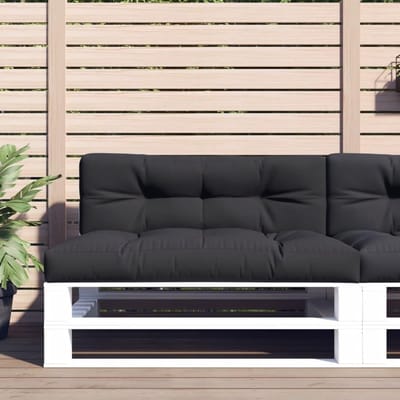 Tuinkussen - Zitkussen Bankkussen - Buiten Zitten - Waterafstotend Stof - 120 x 40 x 12 cm - Zwart