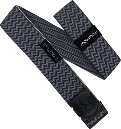 MowMow Elastische riem - Stretch - 105 cm - Heren - Dames - Donkergrijs