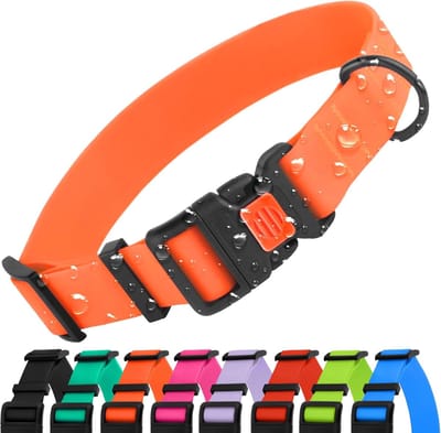 Verstelbare Waterdichte Hondenhalsband voor Kleine en Grote Honden - Diverse Kleuren