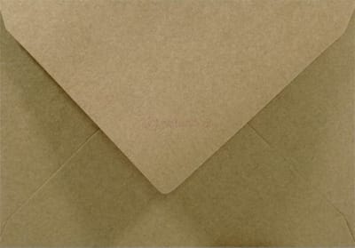 Ecologische bruine enveloppen A6 - 114 x 162 mm - 25 stuks - NK natgelijmde - 100 gram - Eko Design - Netuno