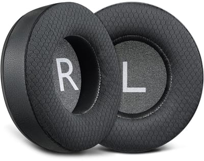 Dailygoods - SOULWIT 90mm mesh oorkussens van stof voor Pioneer HDJ1000/HDJ1500/HDJ2000 hoofdtelefoons, earpads cushions met geluidsisolerend schuim