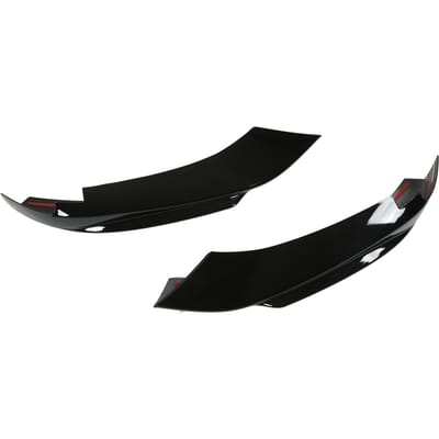2 Pièces Diffuseur de Pare-chocs Avant Noir Brillant Gauche Droit Lèvre Spoiler Séparateur pour Série 4 F32 F33 F36 M Sport 2014‑2020 black