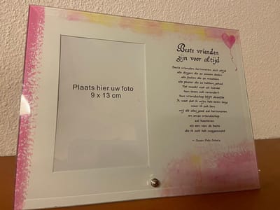 Spreukfoto-tegel Beste vrienden zijn er voor altijd
