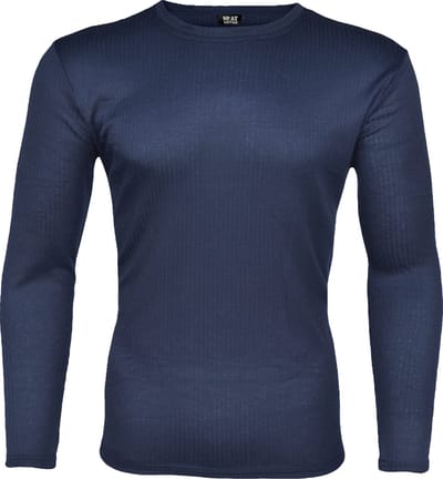 Thermoshirt Heren - Navy - Blauw - Maat M | Gianvaglia Thermo Ondergoed | Heat Booster Series