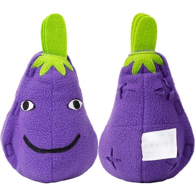 Aubergine set huisdier speelgoed doornbal geluid verbergen voedsel snuffelen hondenspeelgoed molaar bijtbestendig TPR huisdierbenodigdheden radijs set drie in één multi