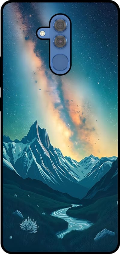 Smartphonica Telefoonhoesje Geschikt voor Huawei Mate 20 Lite met Sterrenhemel Opdruk - TPU Backcover Case With Space And Milkyway Design geschikt voor Huawei Mate 20 Lite
