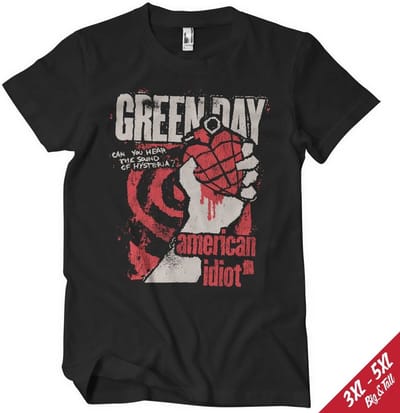 Green Day T-shirt American Idiot Spiral Arm T-shirt WMX-1-GDAY001-H93-11