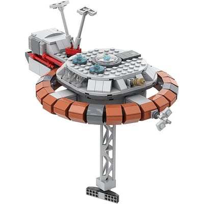 MOC Voor Thunderbird 5 Poppenspel Speciale Reddingsvoertuig Bouwstenen Set Raket Ruimtevaartuig Luchtballon Bakstenen Speelgoed Kinderen Cadeau gray