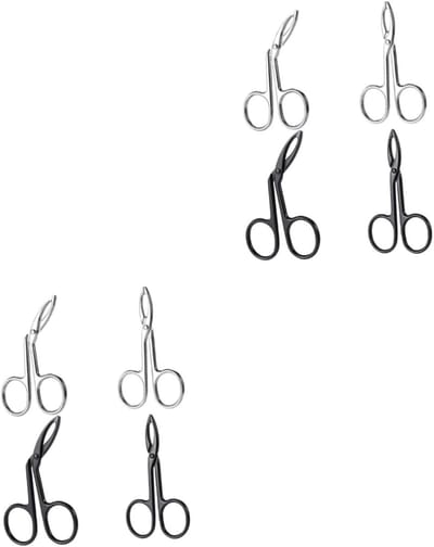 Wenkbrauw Pincetten Set - Gereedschap Set - Gezichtsbeharing Verwijderen - Roestvrij Staal - 4 Delig - Diverse Kleuren