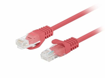 Lanberg patch cable - 25 cm - red RA3017 - Rood - 0.25m