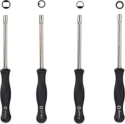 Carburateur Afstelgereedschap - Verstelset Motor - Onderhoud Tuinmachines - 4 Delige Set - 15 cm - Zilver