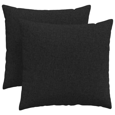 vidaXL - Zitkussens - 2 - st - Stof - Zwart - 45 - x - 45 - cm