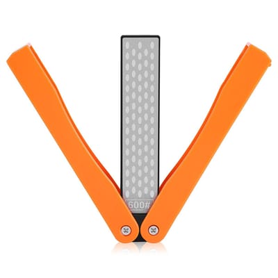 Dailygoods- Slijpsteen Dubbelzijdig 400/600 Grit - Opvouwbaar - Hoogwaardig Diamant - Draagbaar - Slijpsteen voor Messen/Scharen - Effectief Slijpen - Slijpblok