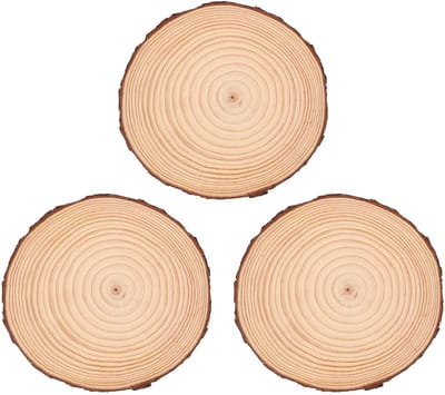 Tuinstapstenen Set - Decoratieve Treden - Buitenpad Aanleggen - Duurzaam Houtmateriaal - 3 Delig - Khaki