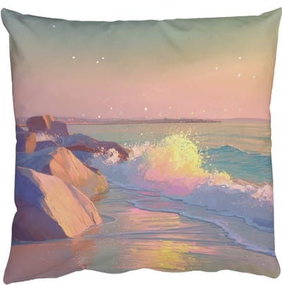 Sierkussens - Kussentjes Woonkamer - 50x50 cm - Zomerlicht - Strand - Fonkelende accenten