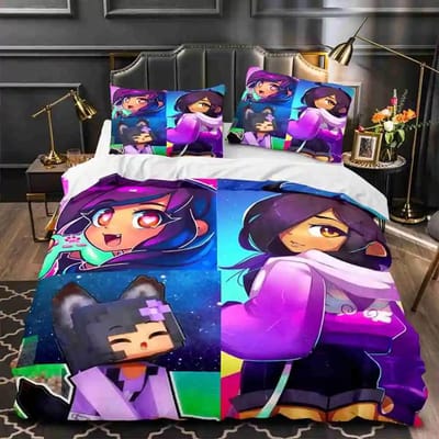 APHMAU Beddengoed Sets Enkel Twin Volledig Queen King Size Spel APHMAU Bedsprei Kinderkamer Decoratie Gaming Dekbedovertrek Sets Au Single 140x210cm