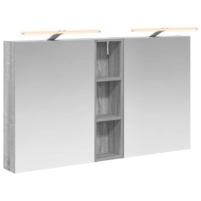 vidaXL - Badkamerkast - set - 3 - st - 120 - x - 14,5 - x - 70 - cm - Bewerkt - hout