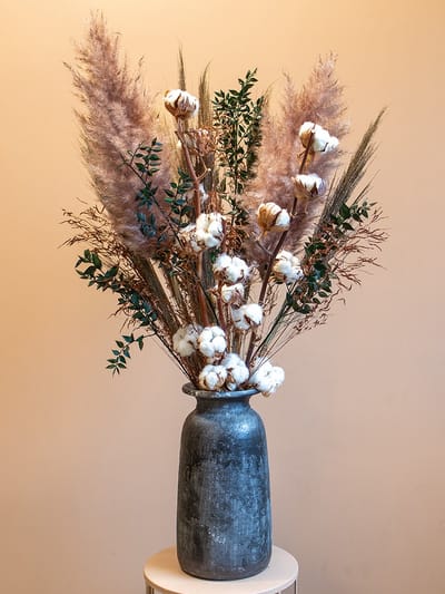 Droogbloemen - boeket Puur Natuur - 80 cm - Droogbloemenboeket - Pampas Pluimen