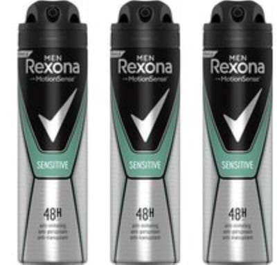 Rexona Deo Spray Men – Sensitive 3 x 150 ml