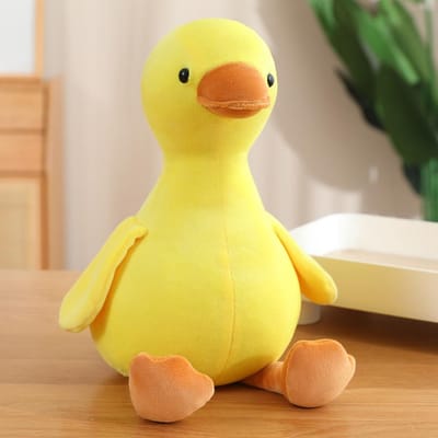 Lief Witte Gans Pluche Speelgoed Schattige Gele Eend Pluche Pop Gans Eend Sleutelhanger Tas Hanger Zacht Dier Kussen Kinder Verjaardagscadeau 13-15cm(pendant) geel