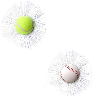 Allecto - 3D Cracked Glass Stickers - Grappige Auto Stickers voor Pranks en Versiering - Perfect voor Decoratie - Makkelijk aan te brengen - Leuk v..