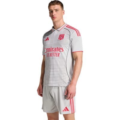 Adidas Olympic Lyon Third 25-26 Truien/Replica's Heren - Grijs - Maat XS - Poly Jersey