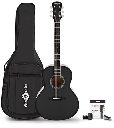 Parlour Akoestische Gitaar & Accessoireset van Gear4music, Zwart