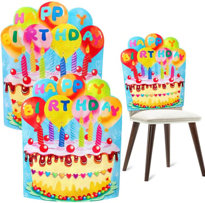 Stoelhoes, 2 stuks, blauw, voor kinderen, jongeren, verjaardagsfeest, thuisklaslokaal, stoeldecoratie