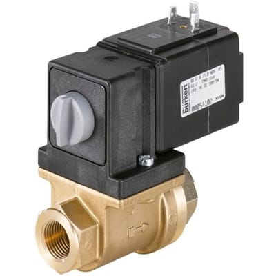 Magneetventiel G3/8'' NO Messing NBR 0-2bar/29psi 24VAC/DC Vacuüm 131 64258