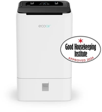EcoAir Simple 9L - Adsorptiedroger - Ontvochtigt tot 9L per dag – Voor ruimtes tot 70 m² - Zeer stil - Incl. wasdroogfunctie