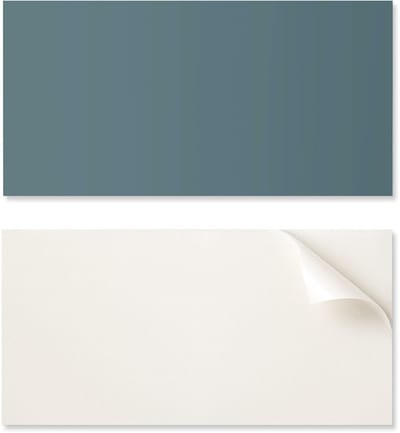 Zelfklevend decoratief vinylpaneel met print, 100x50 cm, donker zeeblauw.
