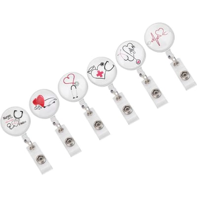 Intrekbare Badge Reel Clip Draagbare Verpleegkundige ID Naamkaart Badgehouders Accessoire