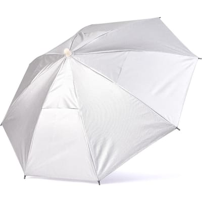 Opvouwbare Paraplu Hoed Regenbestendig Zonwerend Opvouwbare Hoofddeksel Outdoor Opvouwbare Paraplu Hoed white