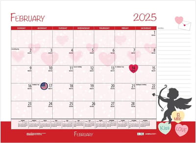 2025 Maandelijkse bureaupadkalender - 18,5 x 13 inch - Januari tot december - Seizoensgebonden ontwerpen - Gebonden uitvoering met versterkte hoeken