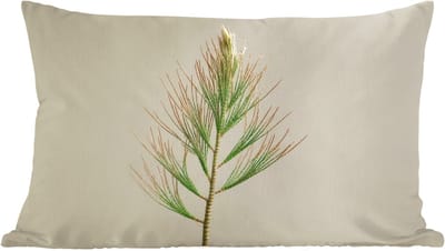 Sierkussens - Kussentjes Woonkamer - 60x40 cm - Dennentak - Naaldvormige bladeren - Lichtgroen