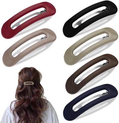 Dailygoods- Haarspeldjes Lichtgewicht - Platte Haarspeldjes - Antislip Klembevestiging - Comfortabel voor Yoga - 6 Stuks - Irritatievrij Gebruik - Haaraccessoires
