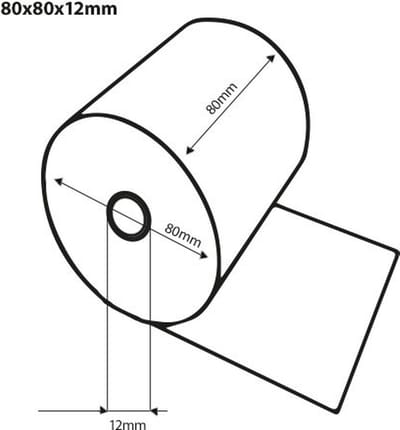 20 x Thermische Kassarol 80/80/12 - 80x80x12 55gr/m