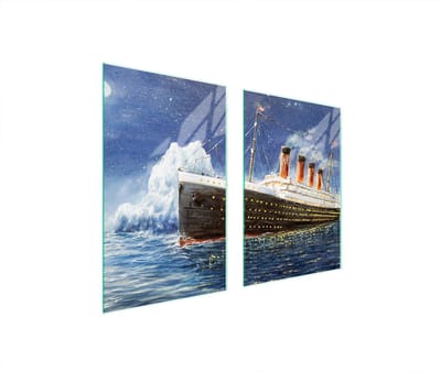 TMK ArtDeko Titanic - Kookplaataccessoire - 65x52 cm - Szkło Hartowane - Wielofunctioneel