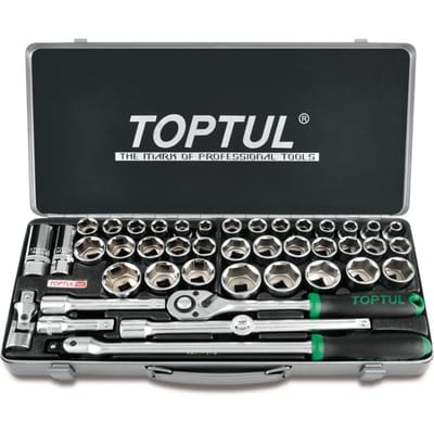 Dopsleutelset TOPTUL 1/2 43 stuks