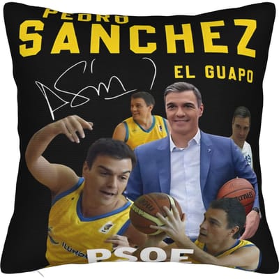 Pedro Sanchez Spanje PSOE Kussensloop Merchandise Bedrukte Kussensloop Cadeau Sierkussenhoes Hoes Huis Meerdere Maten 50x50cm