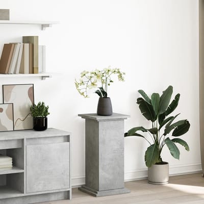 vidaXL - Sokkel - met - opbergruimte - 31x30x60 - cm - bewerkt - hout - betongrijs