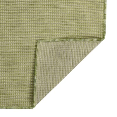 vidaXL - Buitenkleed - platgeweven - 200x280 - cm - groen