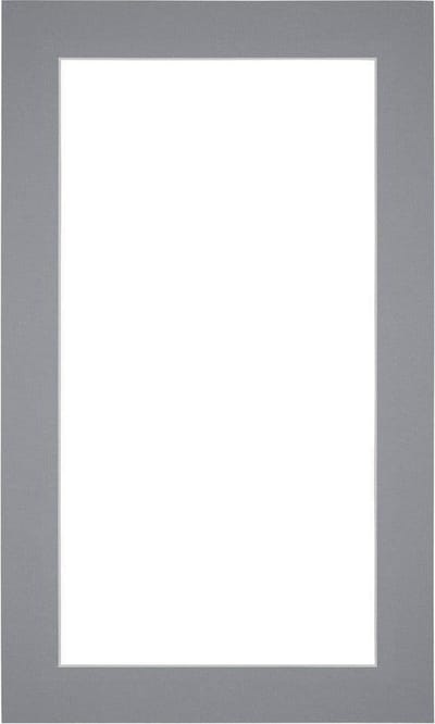 Passe-Partout Fotomaat 20x30 cm - Lijstmaat 30x50 cm - Grijs - Museumkarton - Fotolijst niet inbegrepen