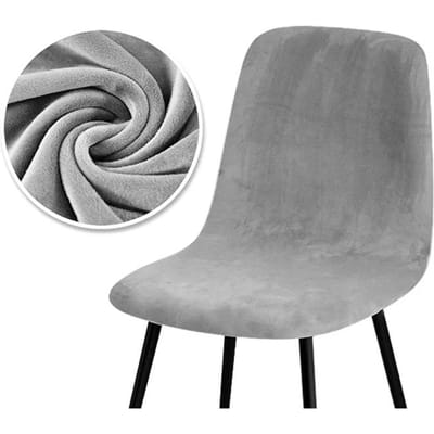 Hogere kwaliteit fluwelen stoelhoes 1/2/4/6 stuks rekbare stoelhoes voor eetkamer 2 soorten stoffen stoelhoes voor thuis 1 Piece