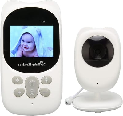Baby Camera - Babyfoon Video - Kind Bewaken - Automatisch Nachtzicht - 2.4 Inch Scherm - Wit