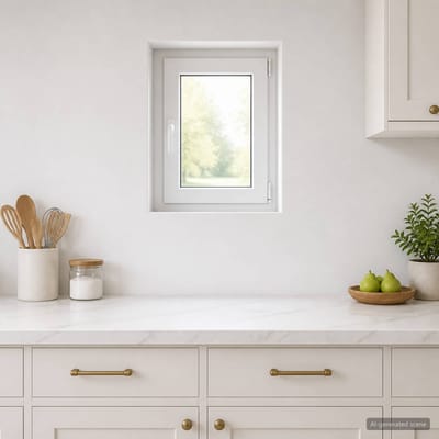 vidaXL - Kelderraam - RISOR - 40 - x - 50 - cm - PVC - en - Glas