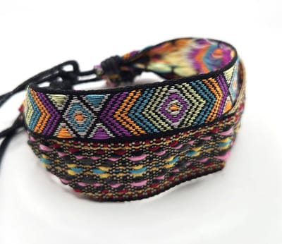 Heren Armbanden set- Touwarmband- Ibiza armbanden 2 stuks- Multicolor Paars Oranje- Man- Gevlochten Armbanden- Festival armband- LiLaLove